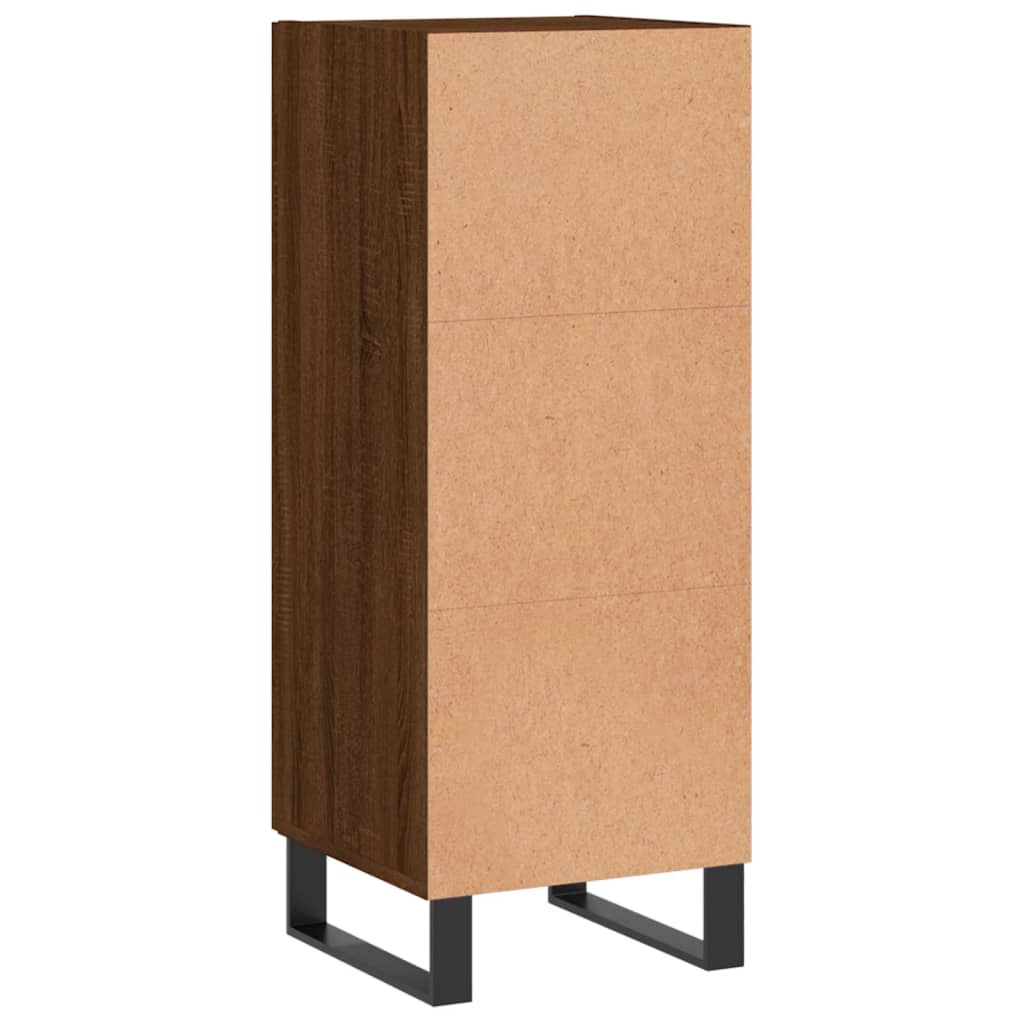 Skænk Brun Eg Look 34,5x34x90 cm Træmateriale