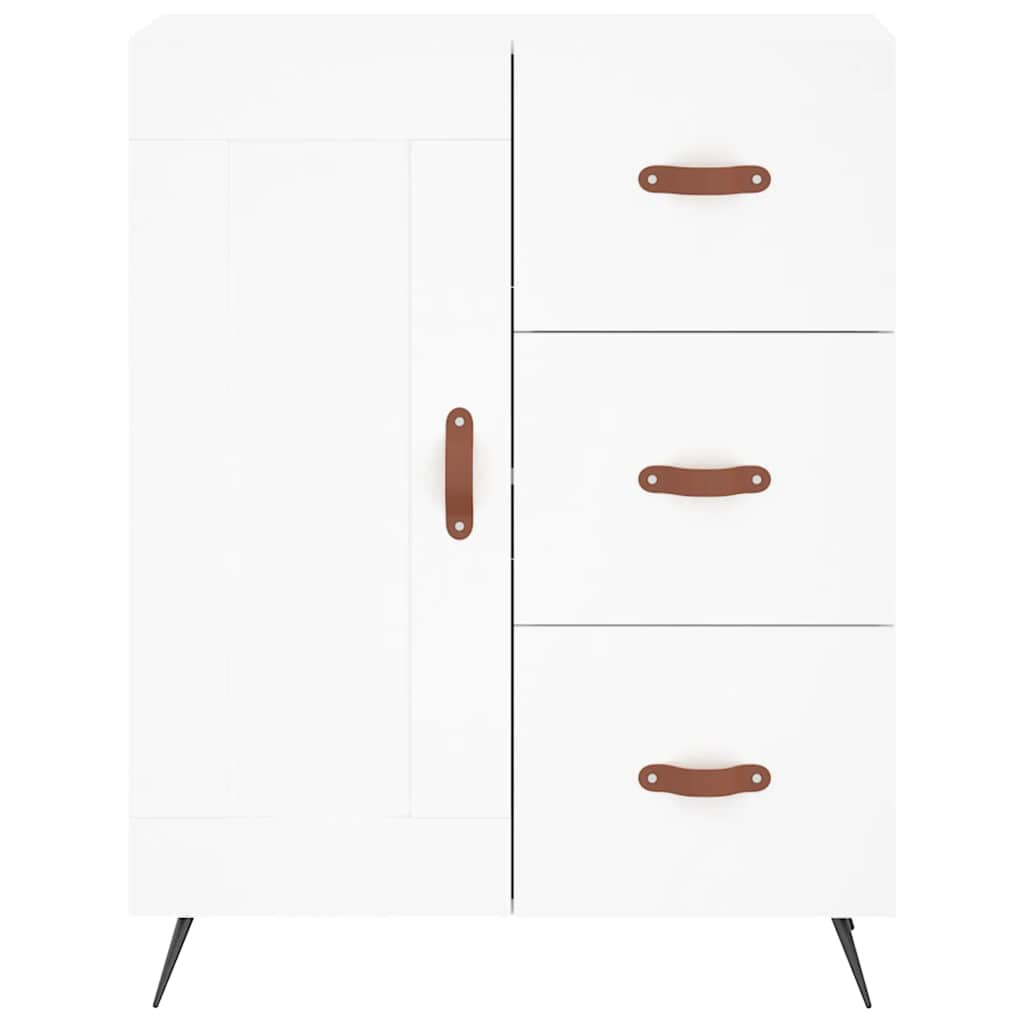 Skænk Hvid 69,5x34x90 cm Træ Materiale