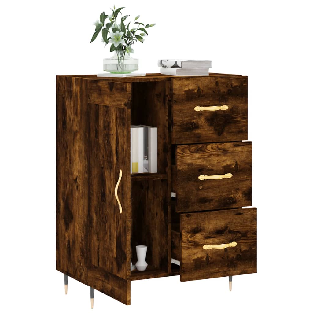 Skænk røget eg 69,5x34x90 cm træmateriale