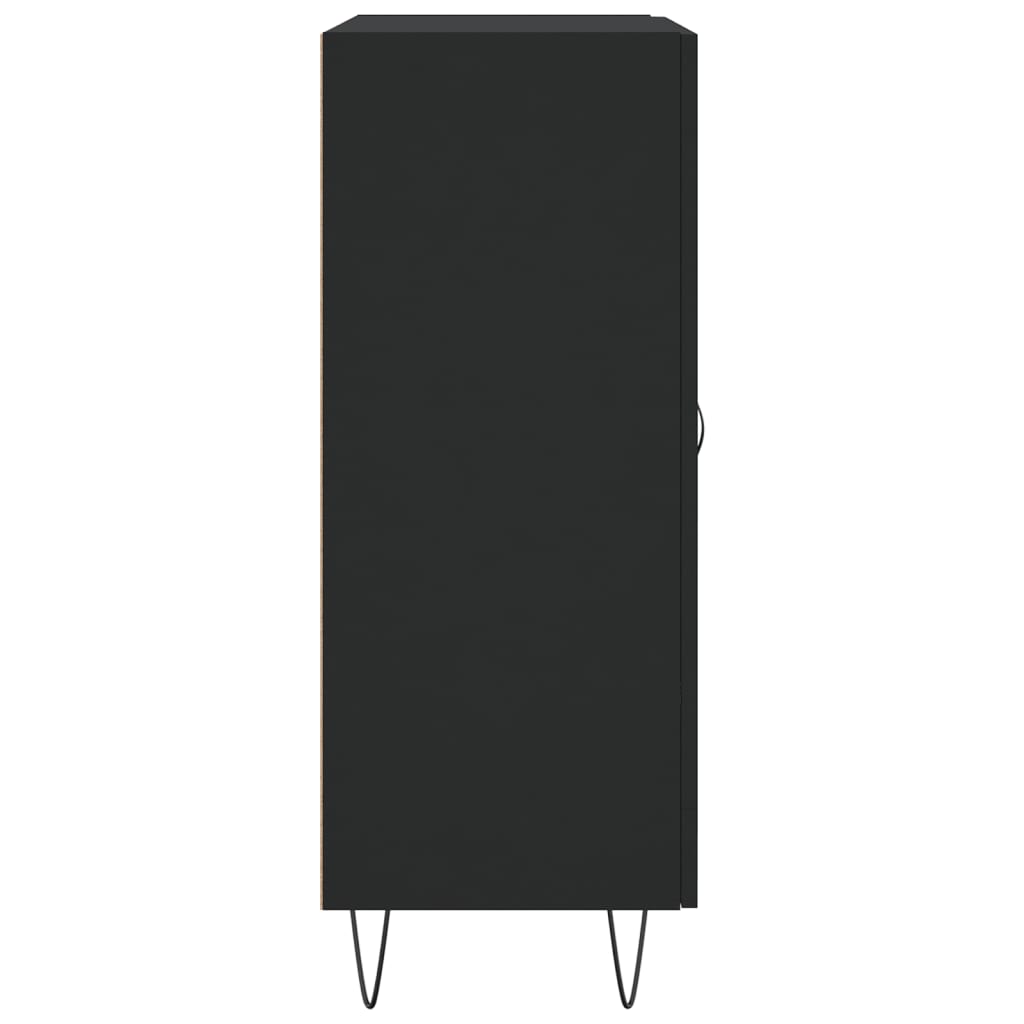 Skænk Sort 69,5x34x90 cm Træ Materiale