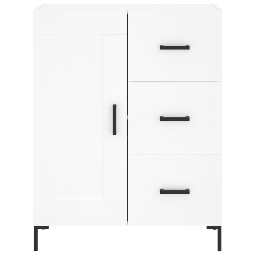 Skænk Hvid 69,5x34x90 cm Træ Materiale