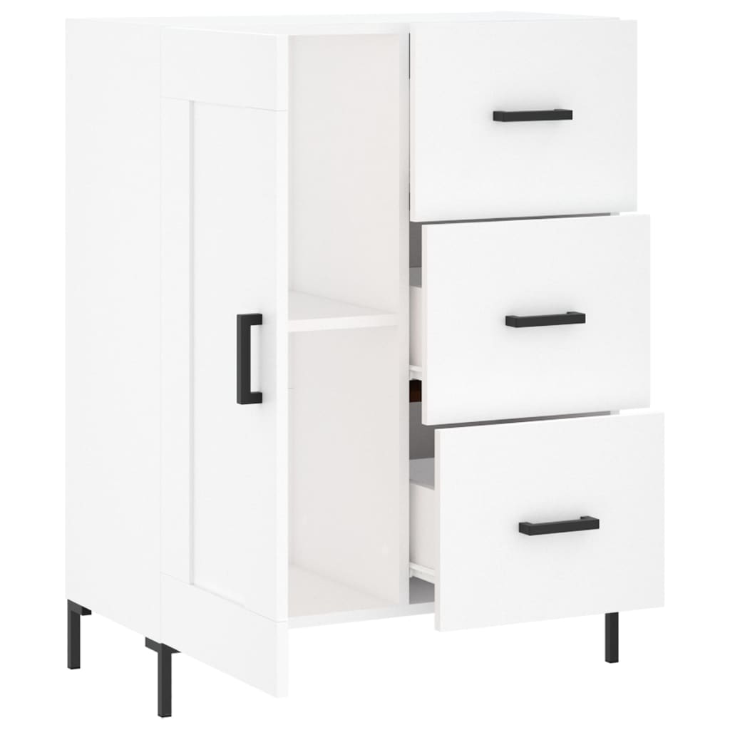 Skænk Hvid 69,5x34x90 cm Træ Materiale