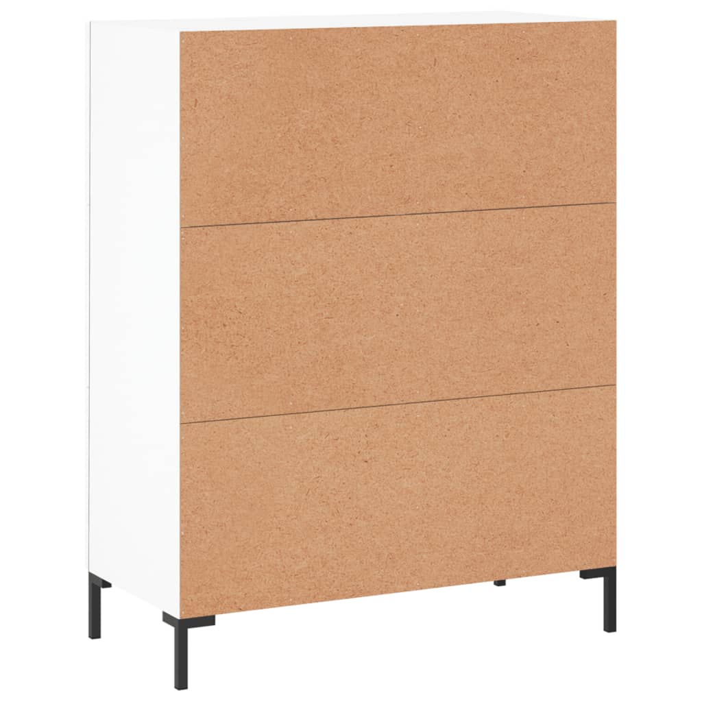 Skænk Hvid 69,5x34x90 cm Træ Materiale