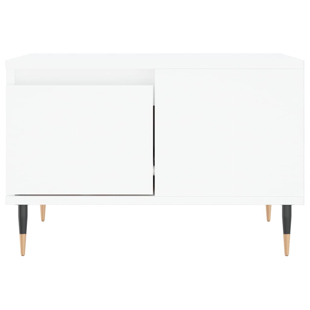 Sofabord Hvid 55x55x36,5 cm Træ Materiale