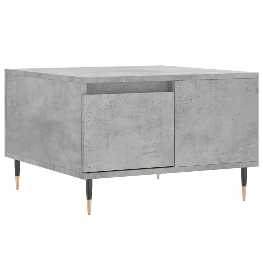 Sofabord betongrå 55x55x36,5 cm træmateriale