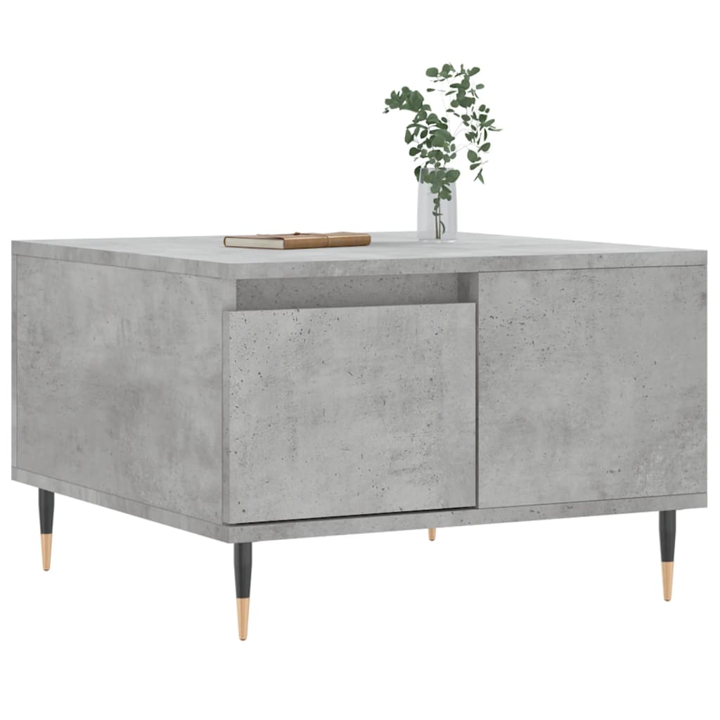 Sofabord betongrå 55x55x36,5 cm træmateriale
