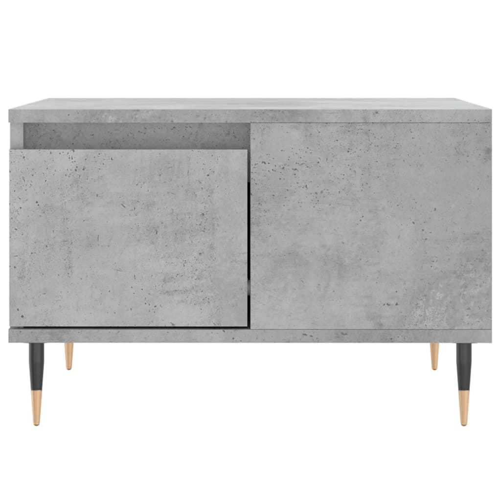 Sofabord betongrå 55x55x36,5 cm træmateriale