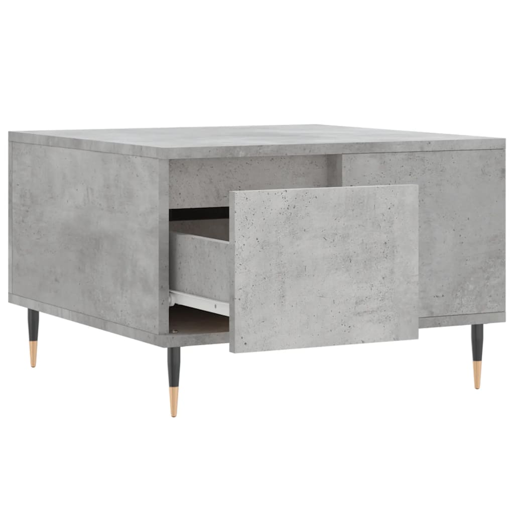 Sofabord betongrå 55x55x36,5 cm træmateriale