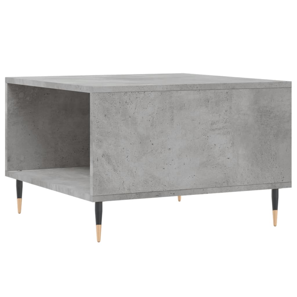 Sofabord betongrå 55x55x36,5 cm træmateriale