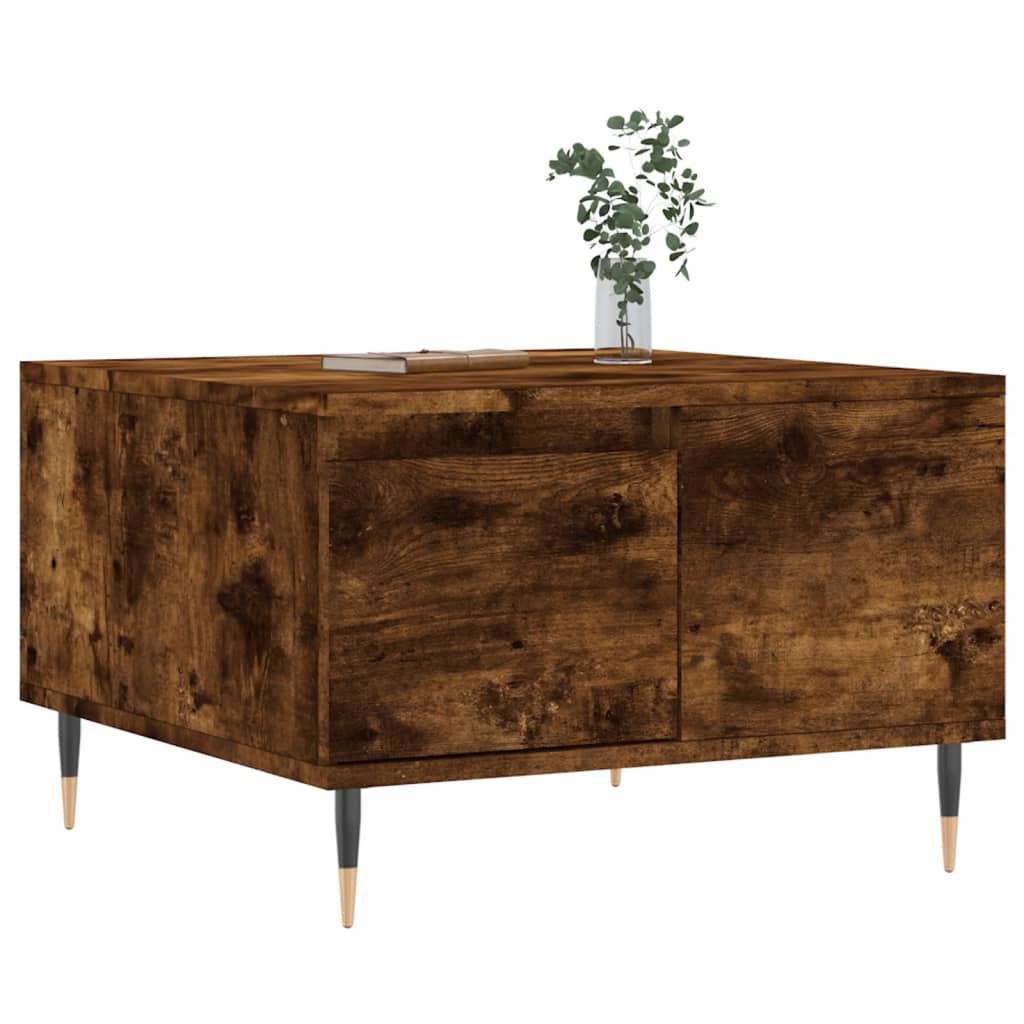Sofabord røget eg 55x55x36,5 cm træmateriale