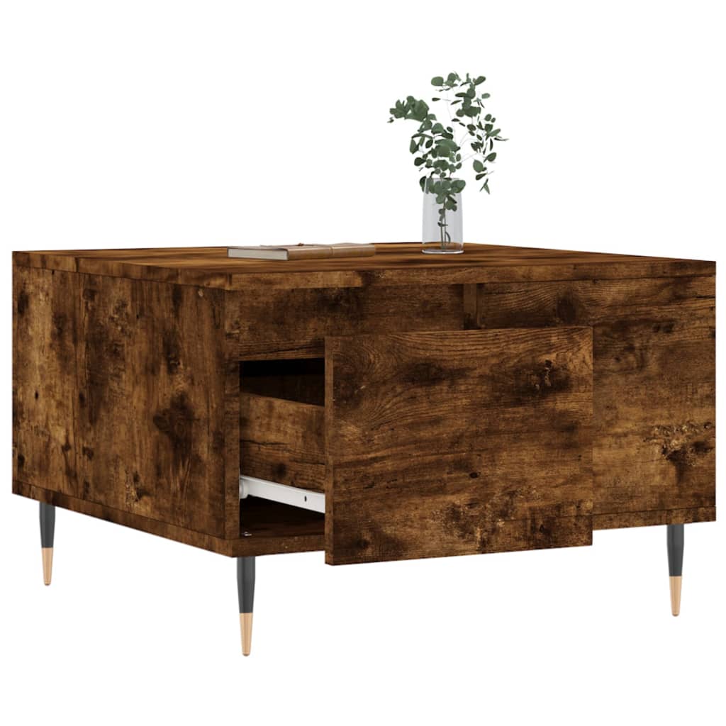 Sofabord røget eg 55x55x36,5 cm træmateriale