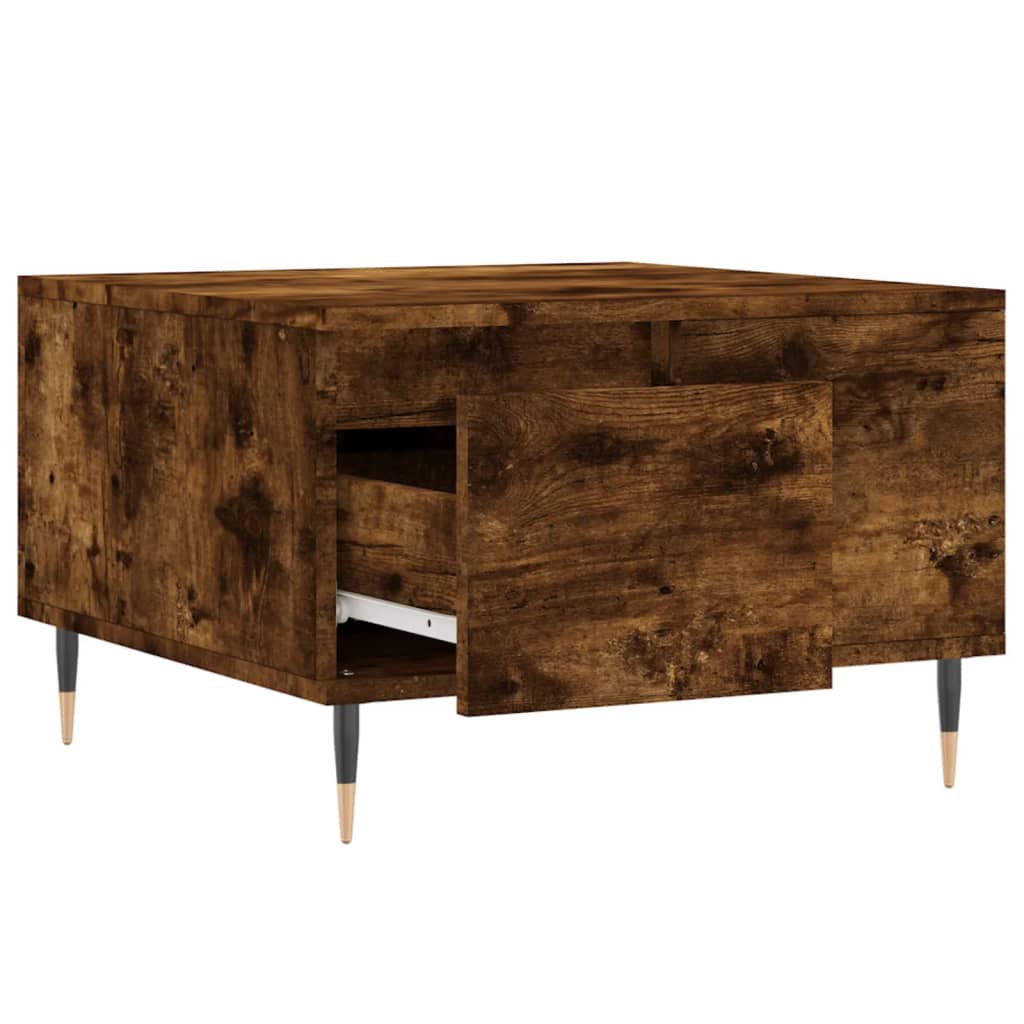 Sofabord røget eg 55x55x36,5 cm træmateriale