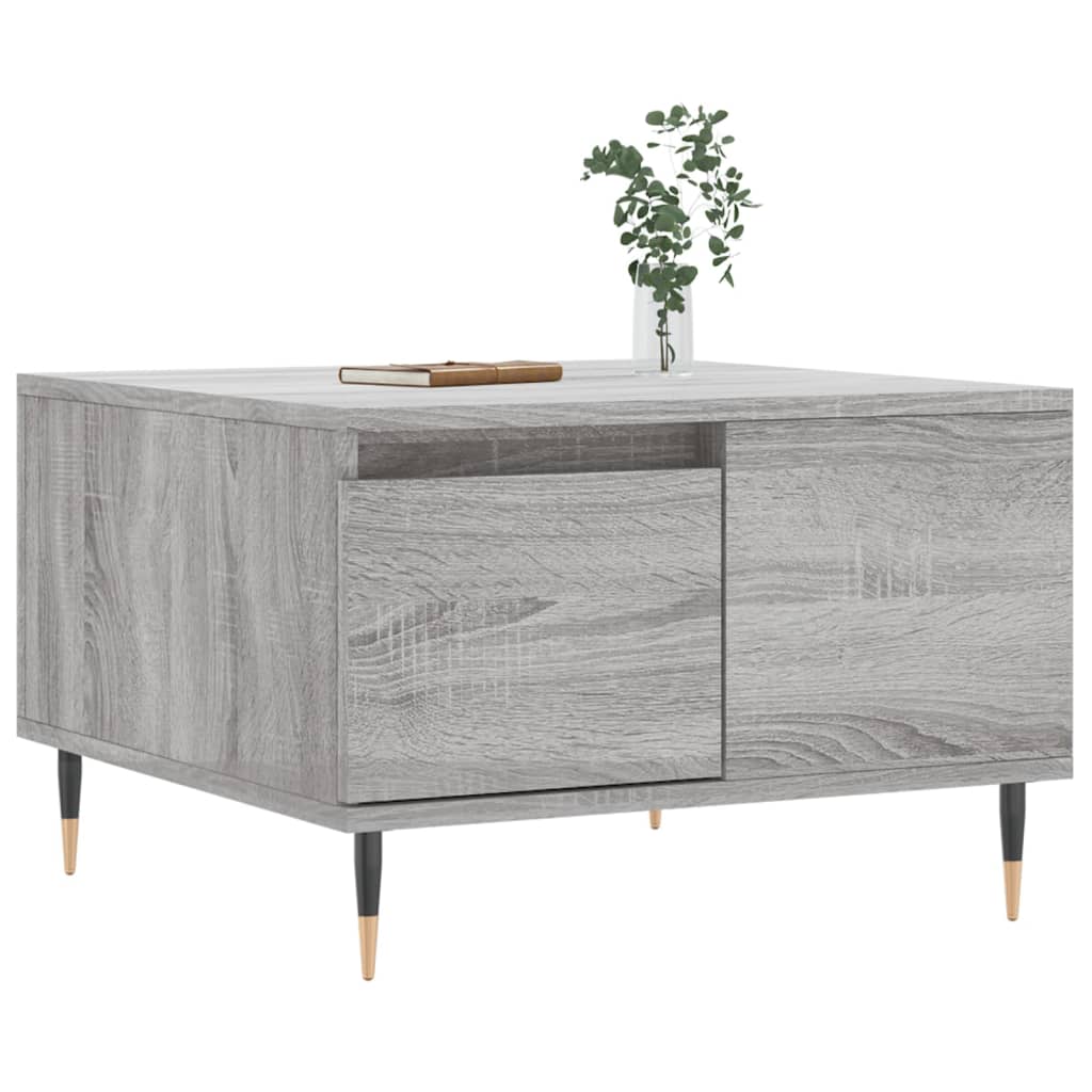 Sofabord Grå Sonoma 55x55x36,5 cm Træmateriale