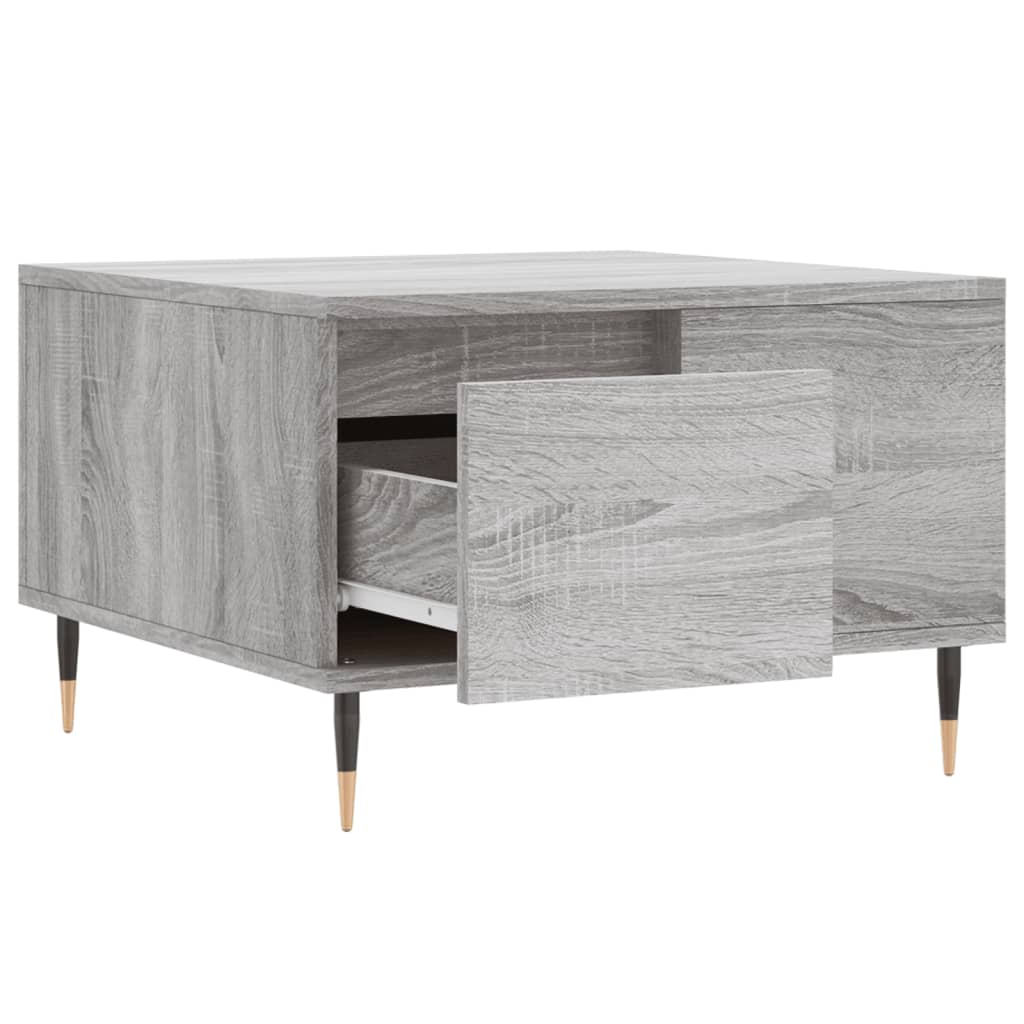 Sofabord Grå Sonoma 55x55x36,5 cm Træmateriale