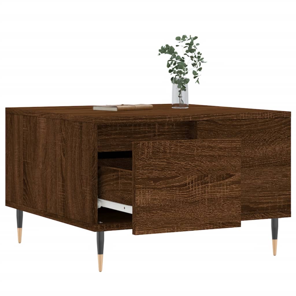 Sofabord Brun Eg Look 55x55x36,5 cm Træmateriale