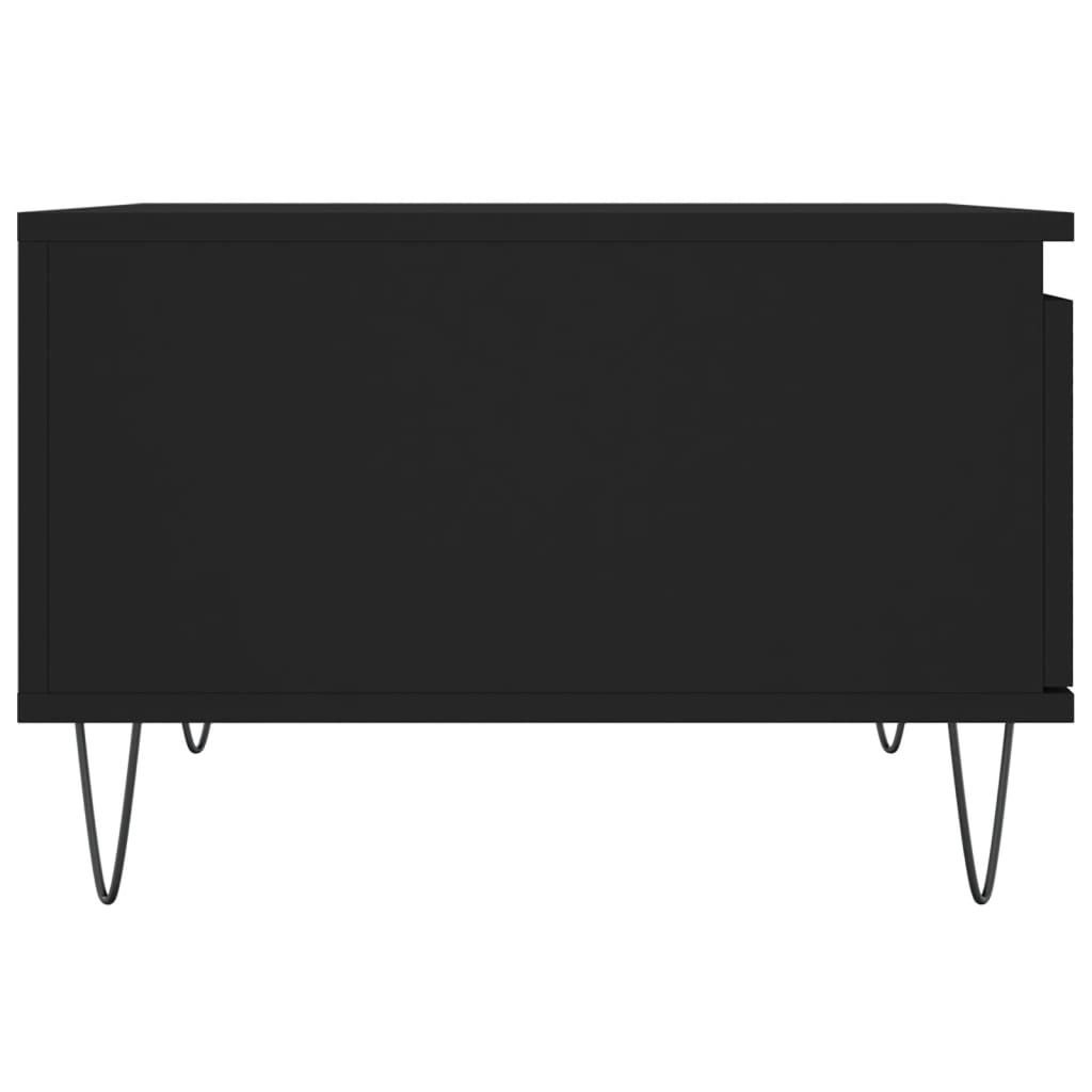 Sofabord Sort 55x55x36,5 cm Træ Materiale