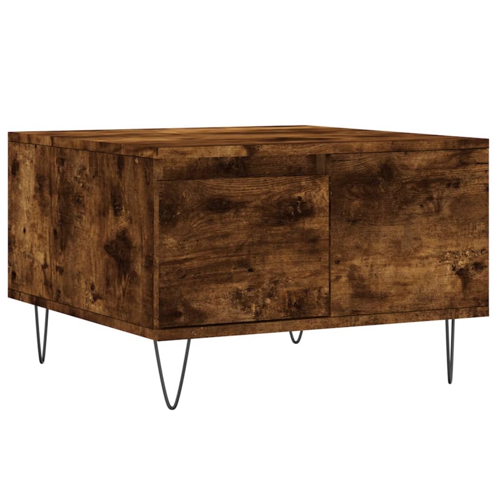 Sofabord røget eg 55x55x36,5 cm træmateriale