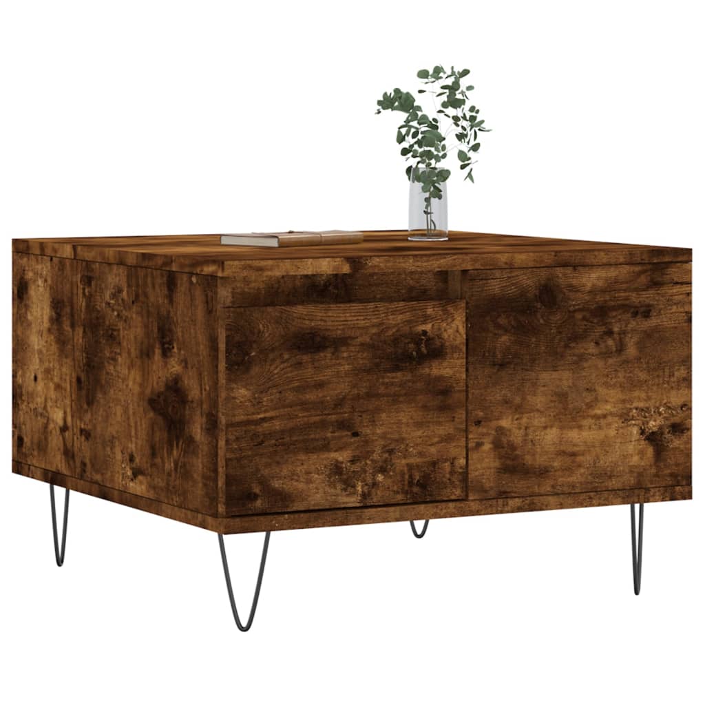 Sofabord røget eg 55x55x36,5 cm træmateriale