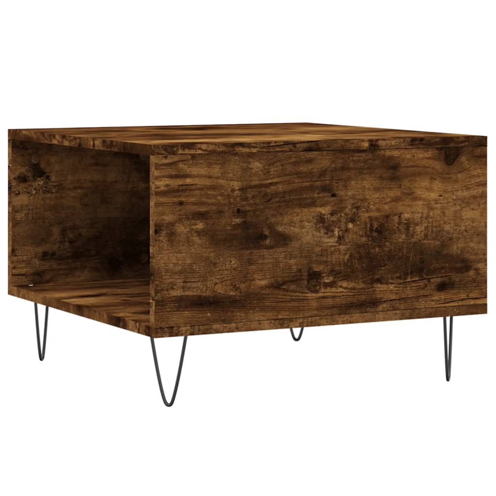 Sofabord røget eg 55x55x36,5 cm træmateriale
