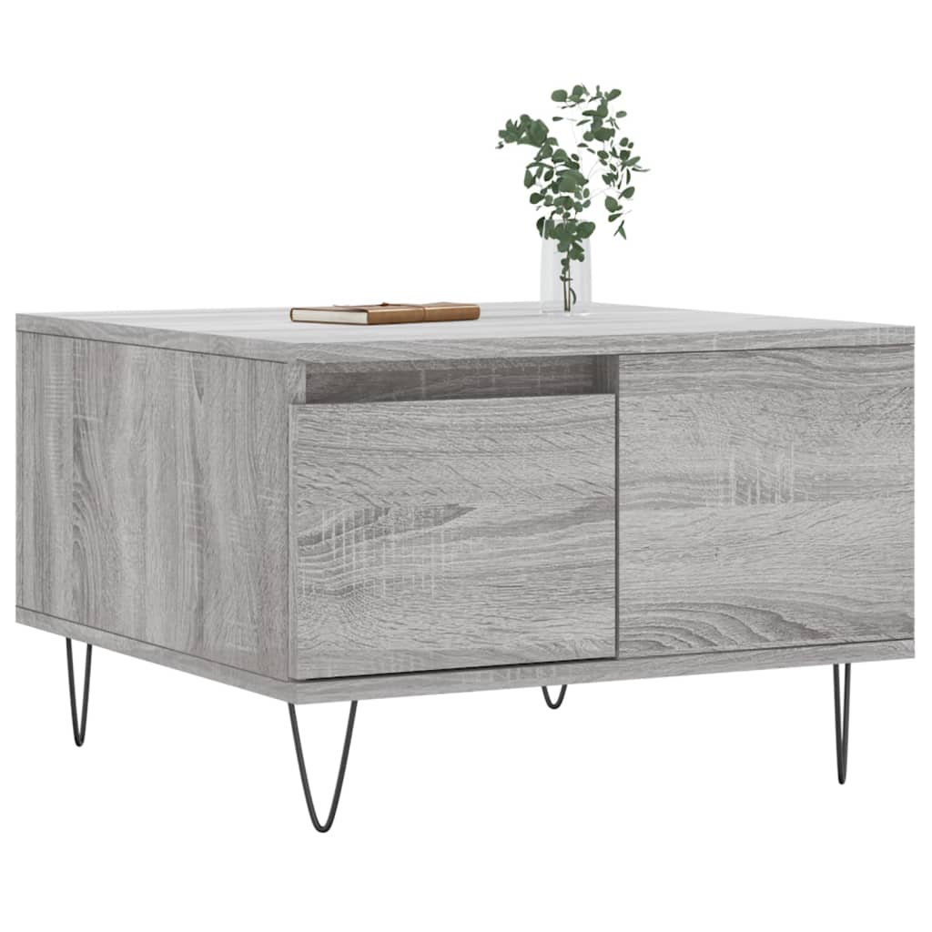 Sofabord Grå Sonoma 55x55x36,5 cm Træmateriale