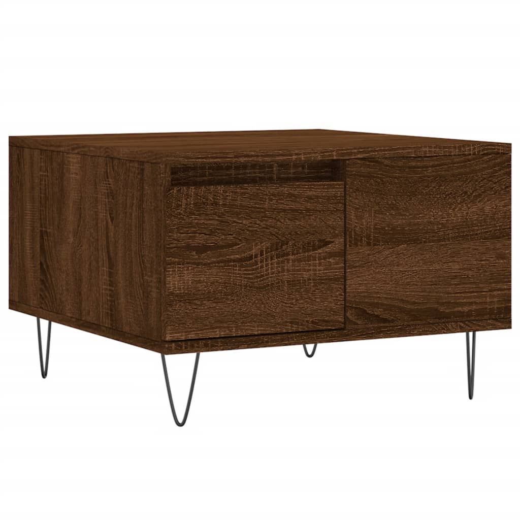 Sofabord Brun Eg Look 55x55x36,5 cm Træmateriale