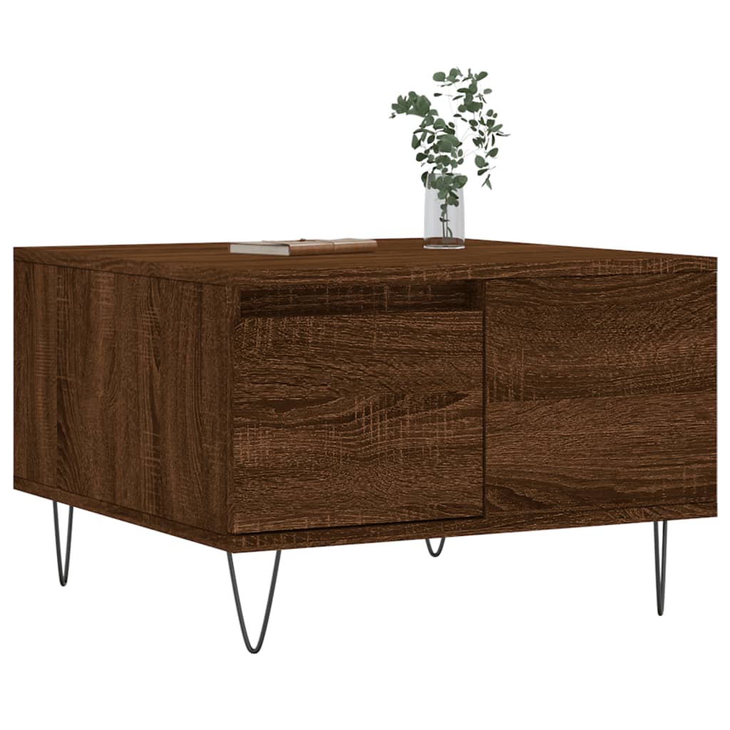 Sofabord Brun Eg Look 55x55x36,5 cm Træmateriale