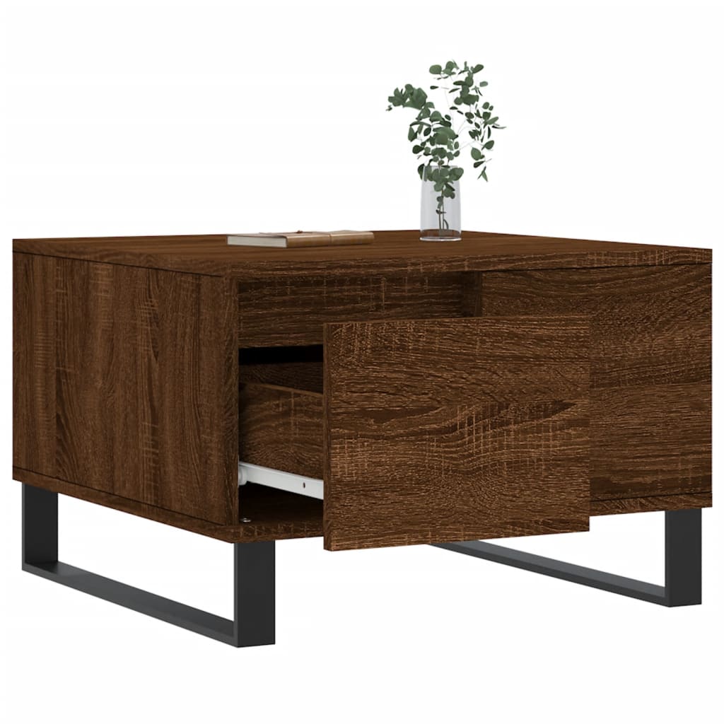 Sofabord Brun Eg Look 55x55x36,5 cm Træmateriale