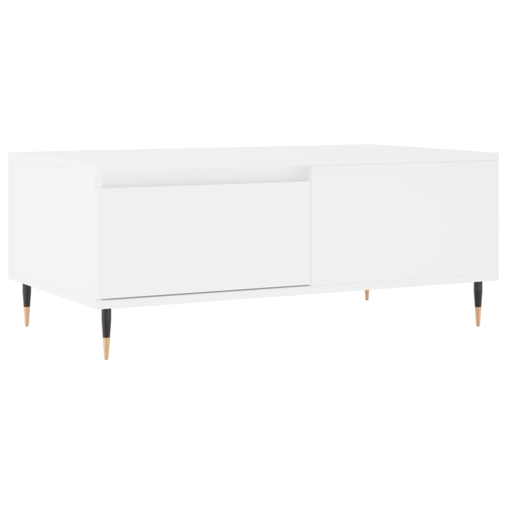 Sofabord Hvid 90x50x36,5 cm Træ Materiale