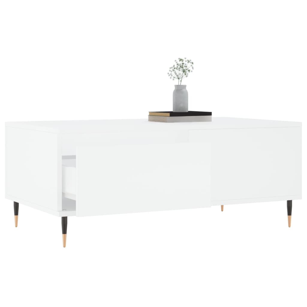 Sofabord Hvid 90x50x36,5 cm Træ Materiale