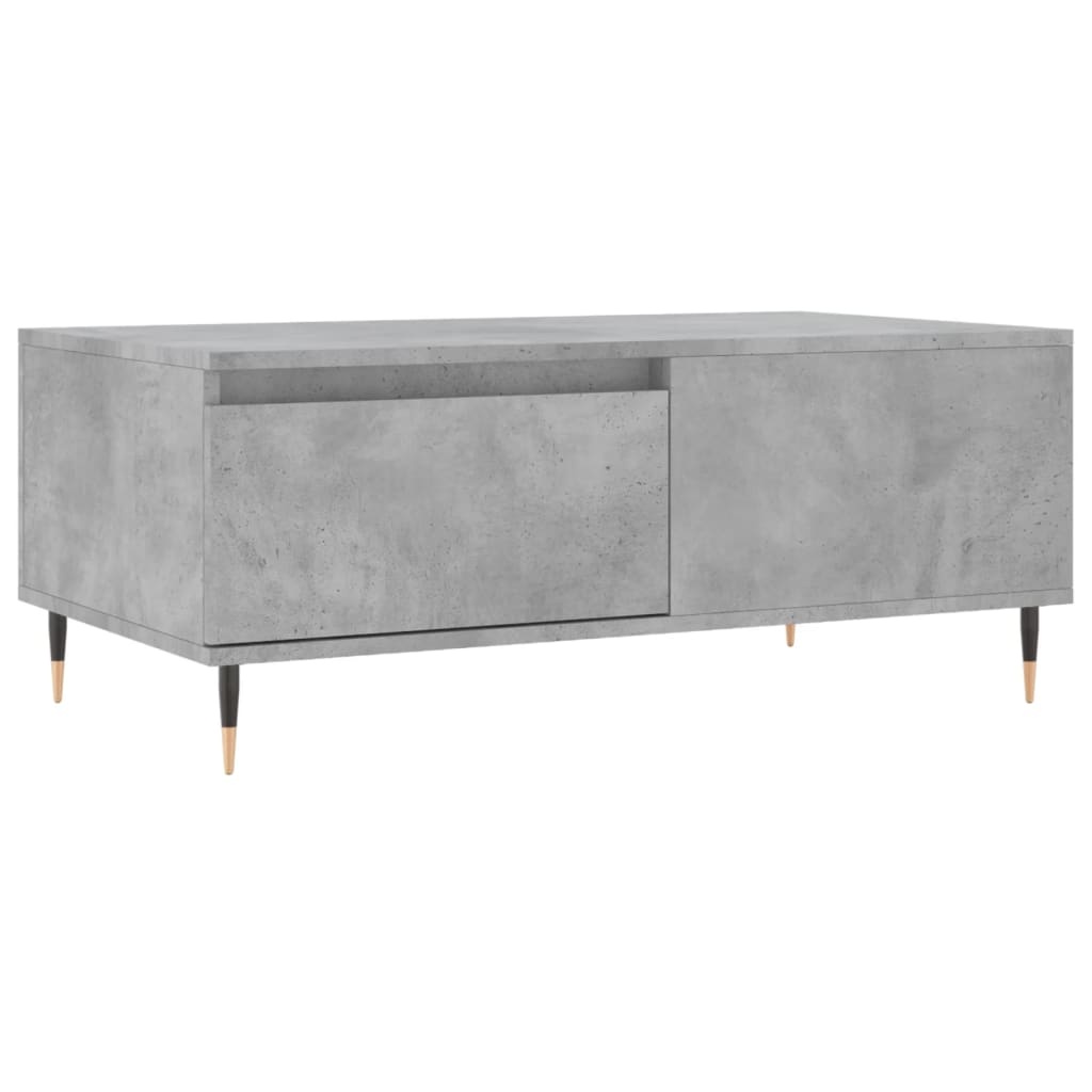 Sofabord betongrå 90x50x36,5 cm træmateriale