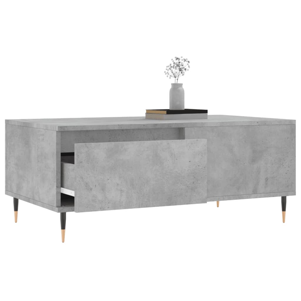 Sofabord betongrå 90x50x36,5 cm træmateriale