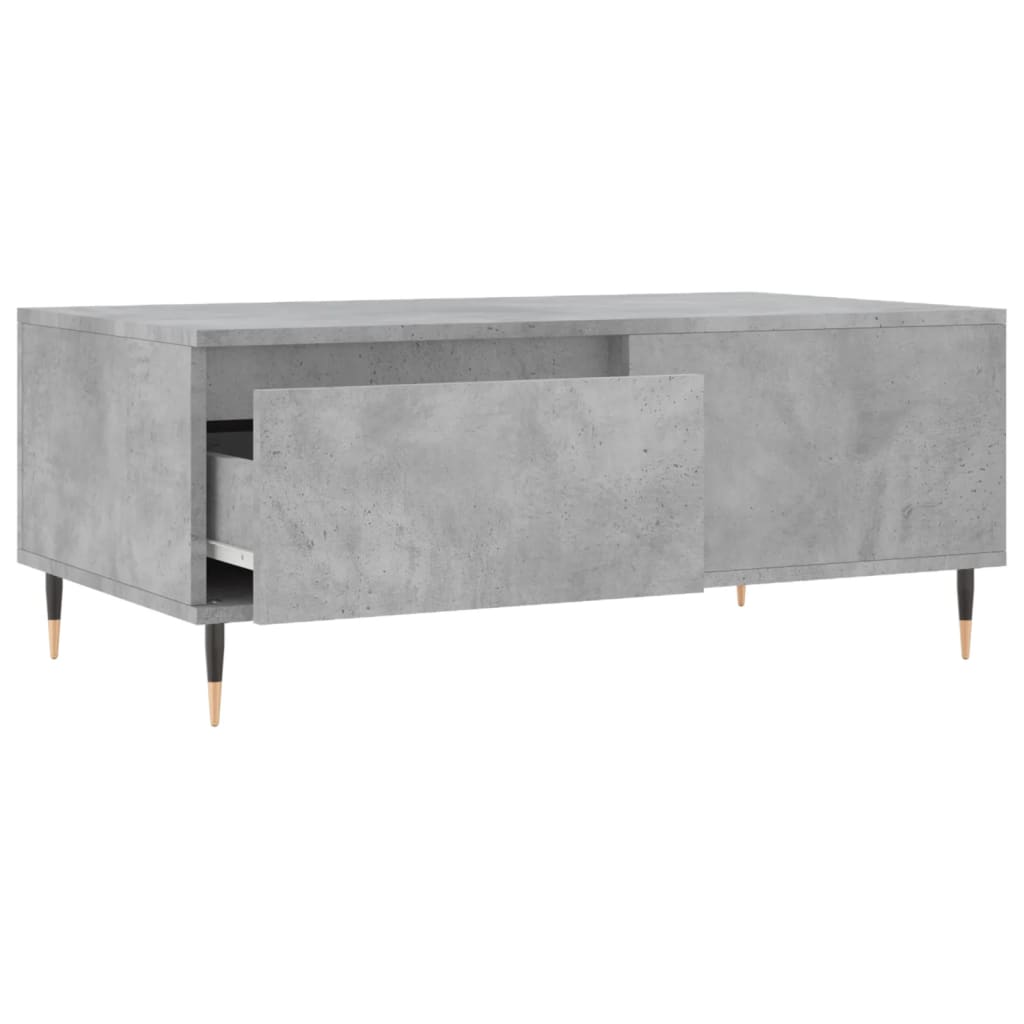 Sofabord betongrå 90x50x36,5 cm træmateriale