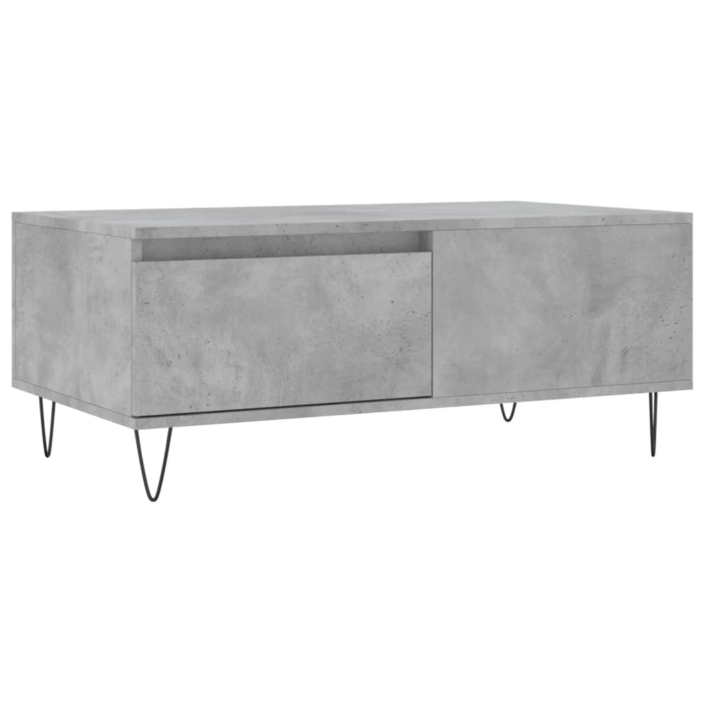 Sofabord betongrå 90x50x36,5 cm træmateriale