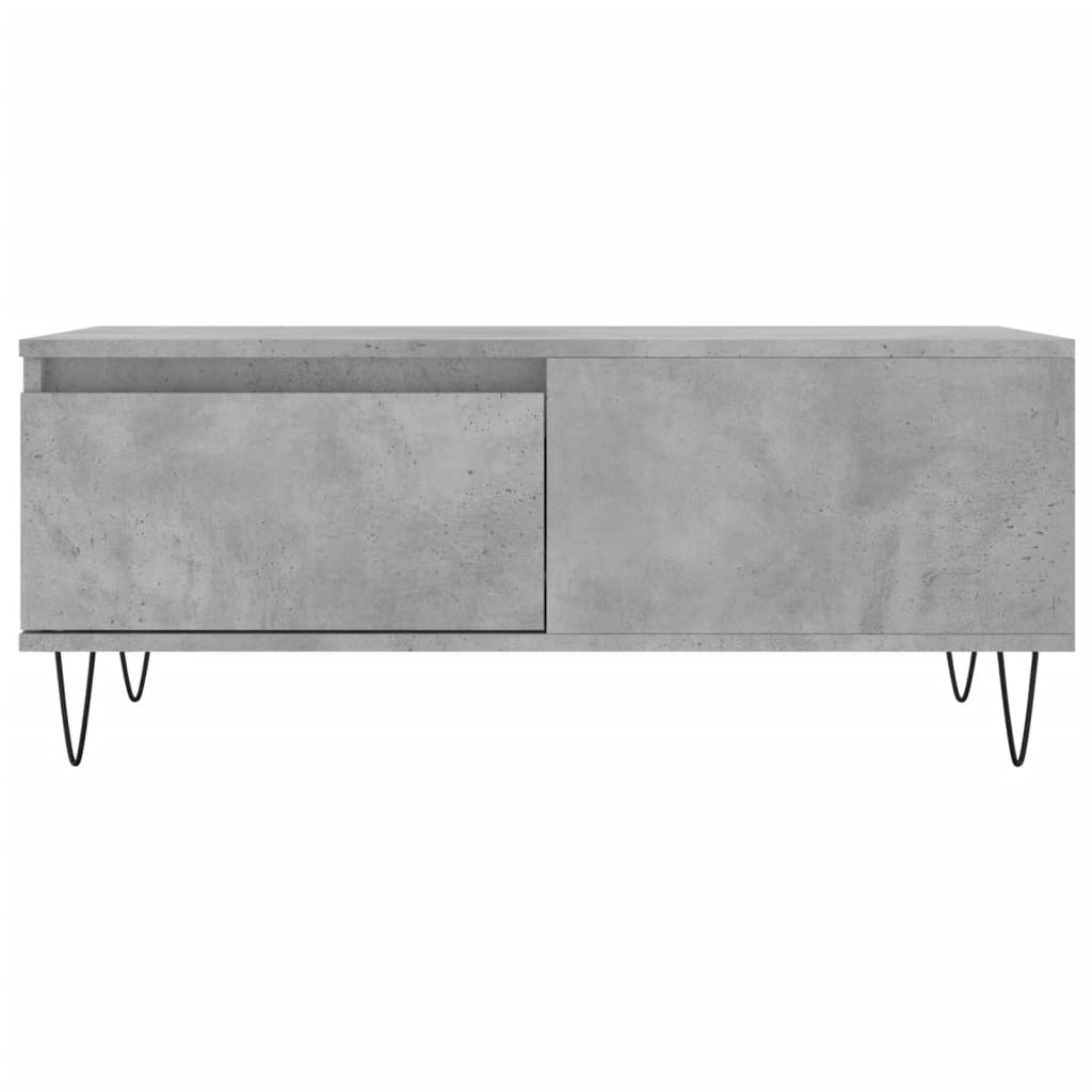 Sofabord betongrå 90x50x36,5 cm træmateriale