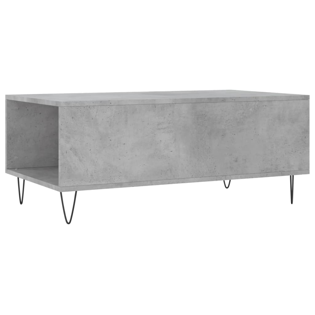 Sofabord betongrå 90x50x36,5 cm træmateriale