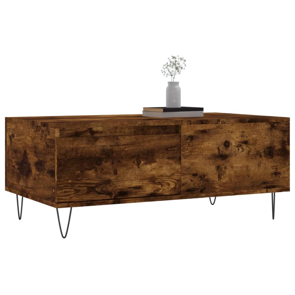 Sofabord røget eg 90x50x36,5 cm træmateriale