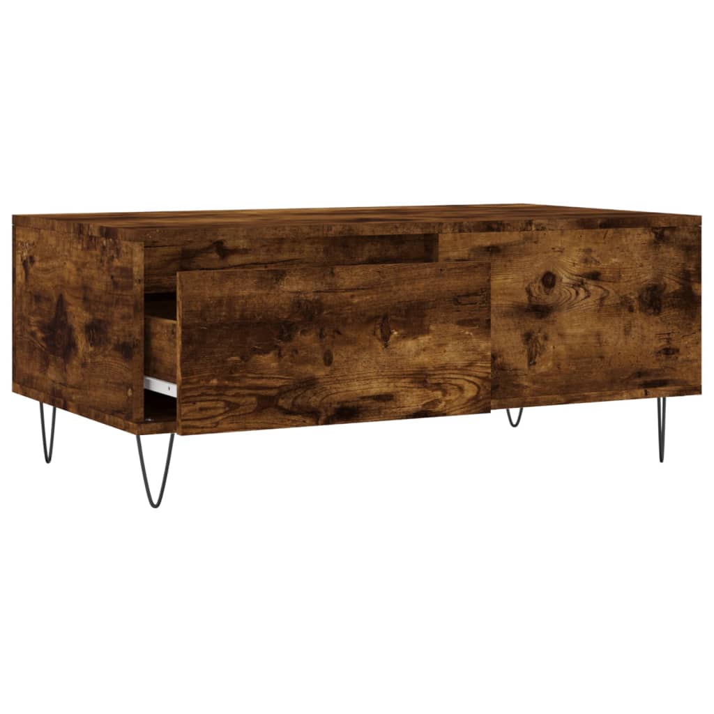 Sofabord røget eg 90x50x36,5 cm træmateriale
