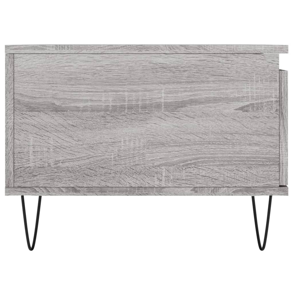Sofabord Grå Sonoma 90x50x36,5 cm Træmateriale