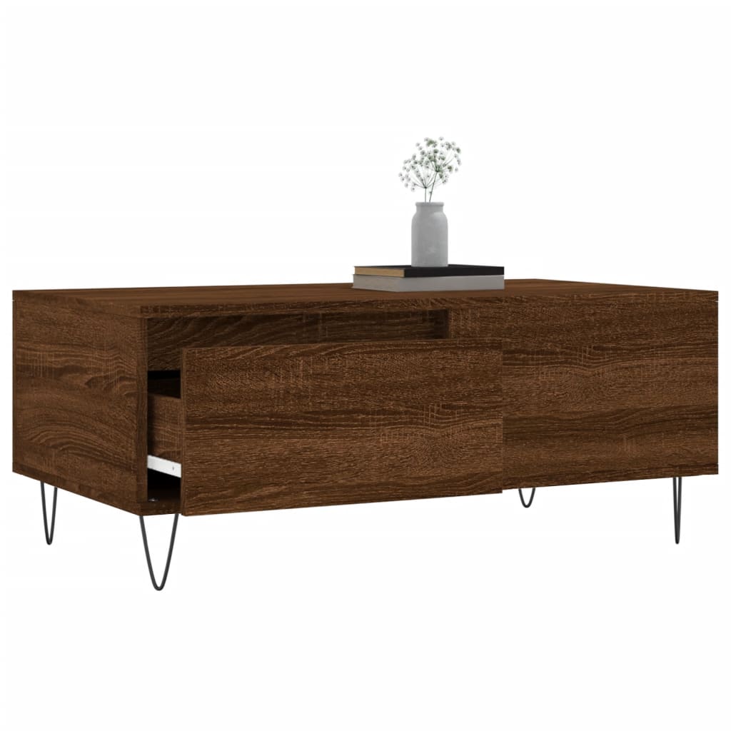 Sofabord Brun Eg Look 90x50x36,5 cm Træmateriale