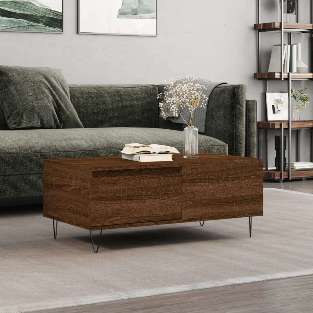 Sofabord Brun Eg Look 90x50x36,5 cm Træmateriale