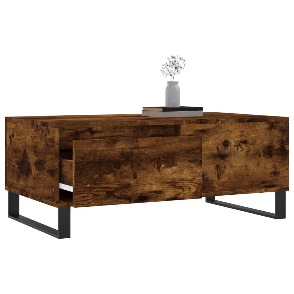 Sofabord røget eg 90x50x36,5 cm træmateriale