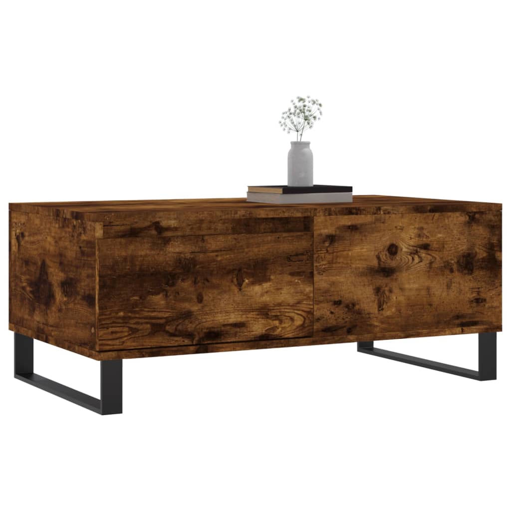 Sofabord røget eg 90x50x36,5 cm træmateriale