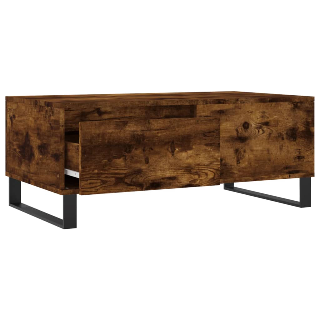 Sofabord røget eg 90x50x36,5 cm træmateriale