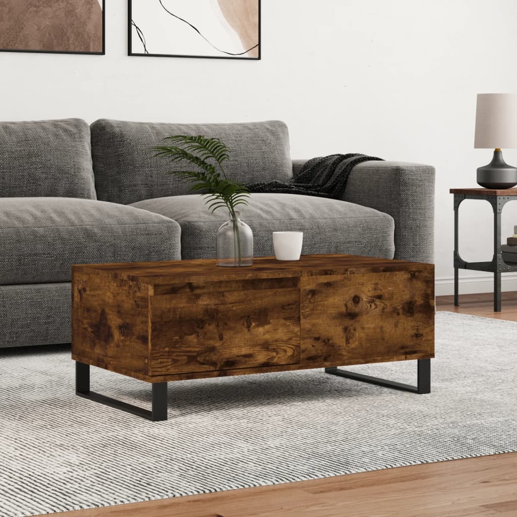 Sofabord røget eg 90x50x36,5 cm træmateriale