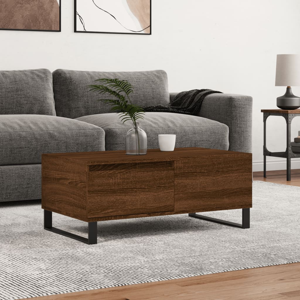 Sofabord Brun Eg Look 90x50x36,5 cm Træmateriale