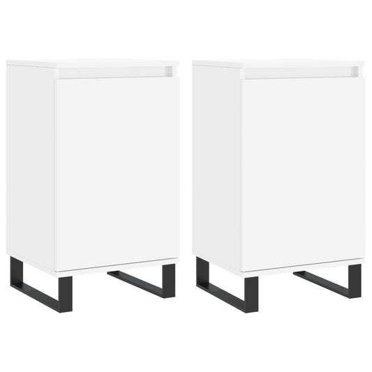 Sideboards 2 Stk. Weiß 40x35x70 cm Holzwerkstoff