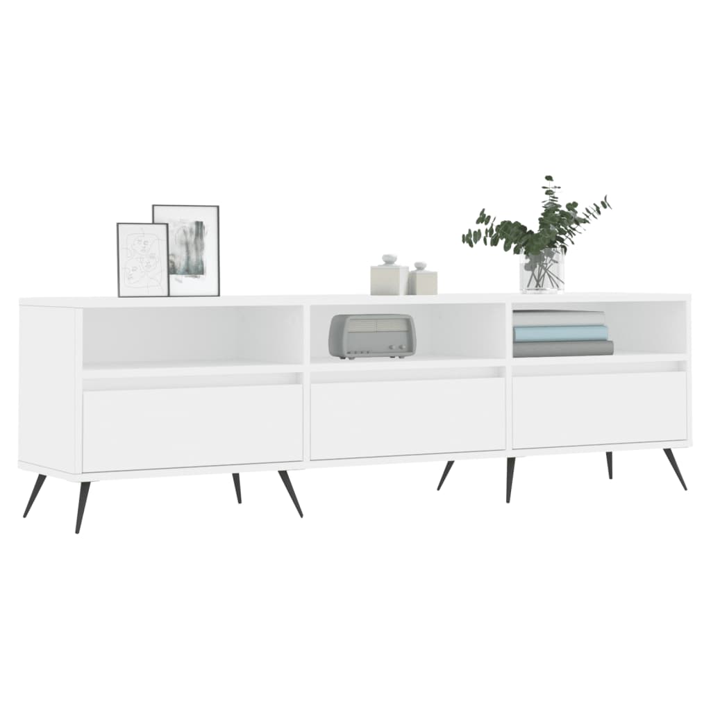 TV-skab Hvid 150x30x44,5 cm Træ Materiale