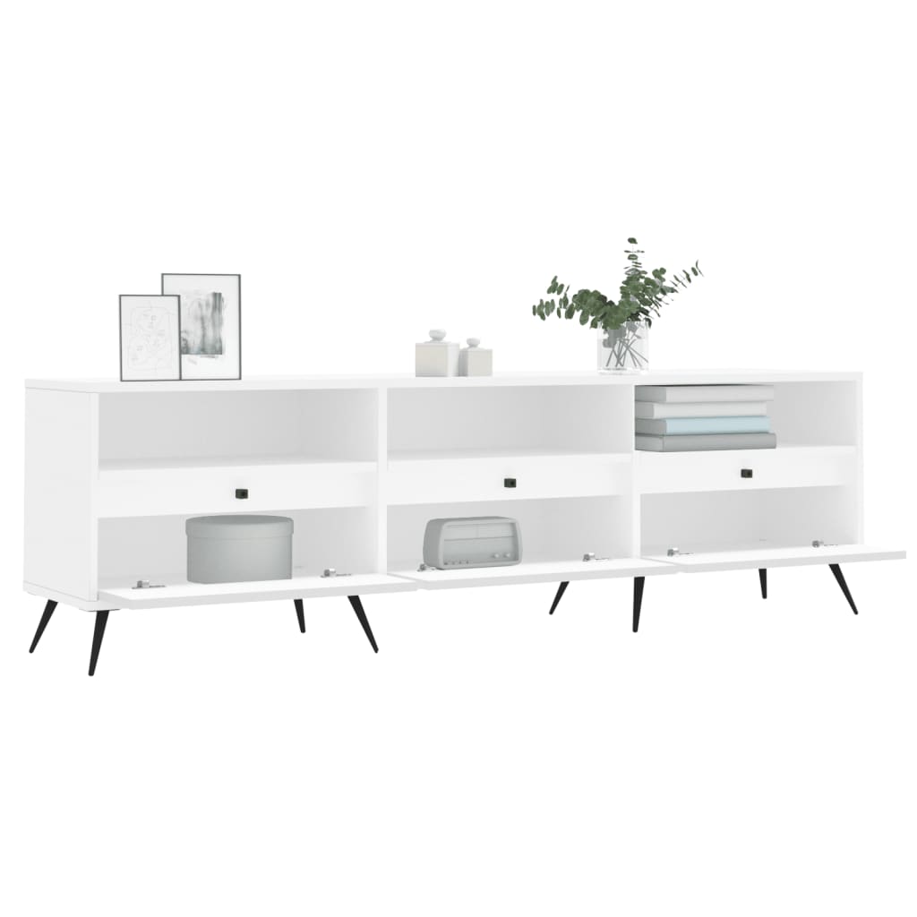 TV-skab Hvid 150x30x44,5 cm Træ Materiale