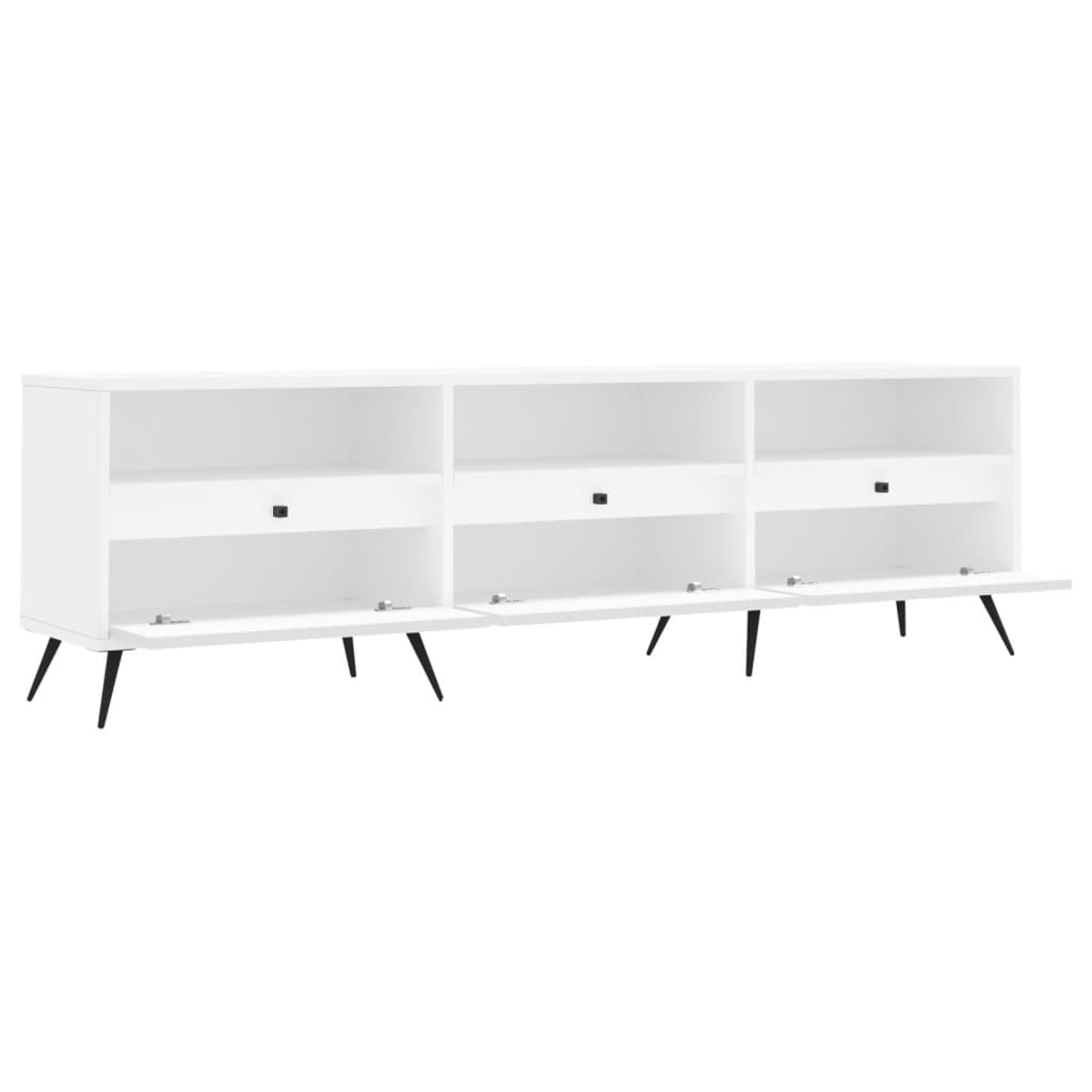 TV-skab Hvid 150x30x44,5 cm Træ Materiale