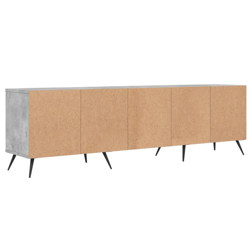 TV-møbel betongrå 150x30x44,5 cm træmateriale